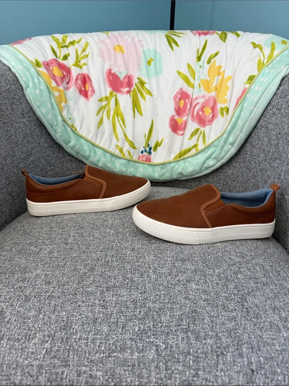 Casual Slip-On Boys Shoes in Brown